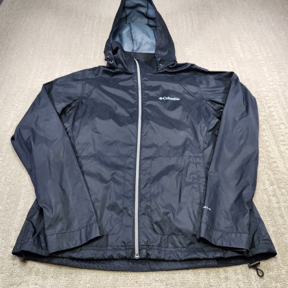 Columbia Jacket Women Medium Switchback III Packable Black Water Resistant